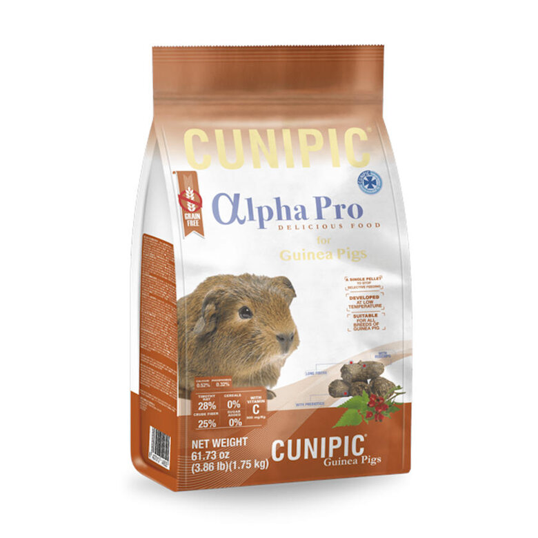 Cunipic Alpha Pro Grain Free ração para cobaias, , large image number null
