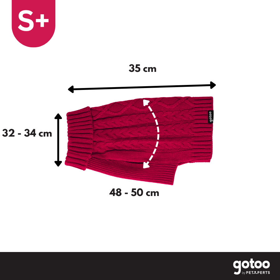 Gotoo Camisola de Malha Vermelha para c&atilde;es, , large Imagem n&uacute;mero 4
