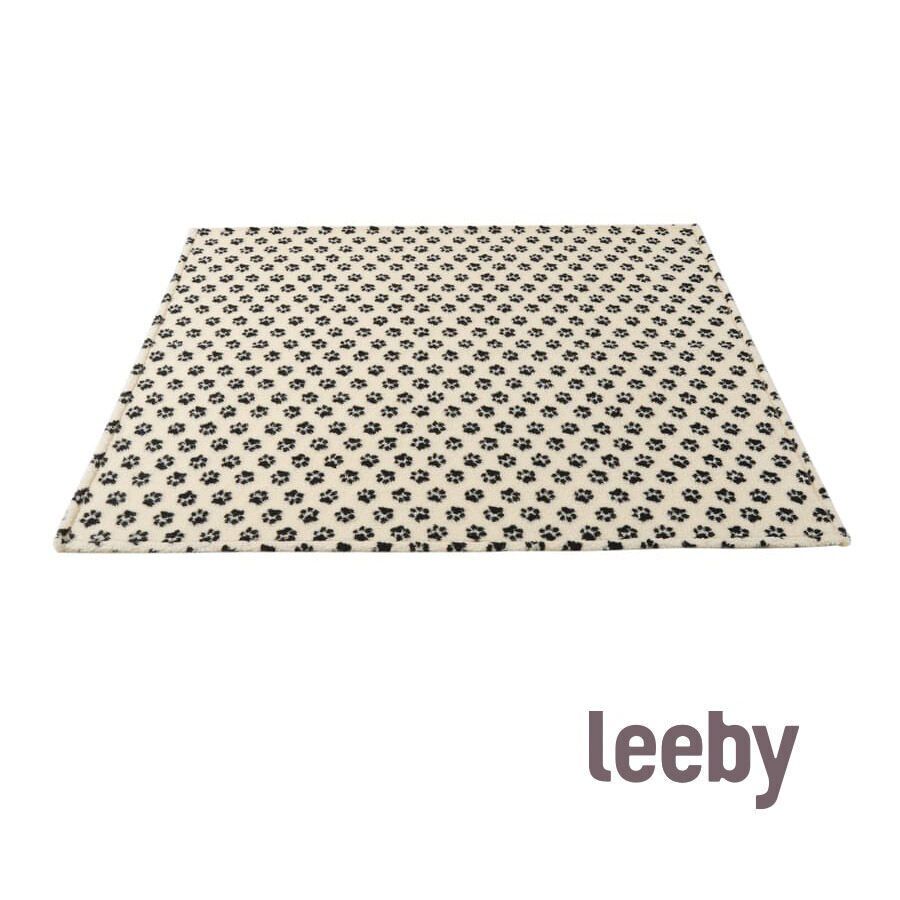 Leeby Manta de l&atilde; com estampado de patas para c&atilde;es, , large Imagem n&uacute;mero 1