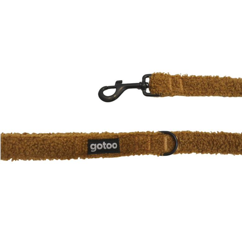 Gotoo Trela veludo castanha para cães,  Imagem número 4 Gotoo Trela veludo castanha para cães, , large Imagem número 4