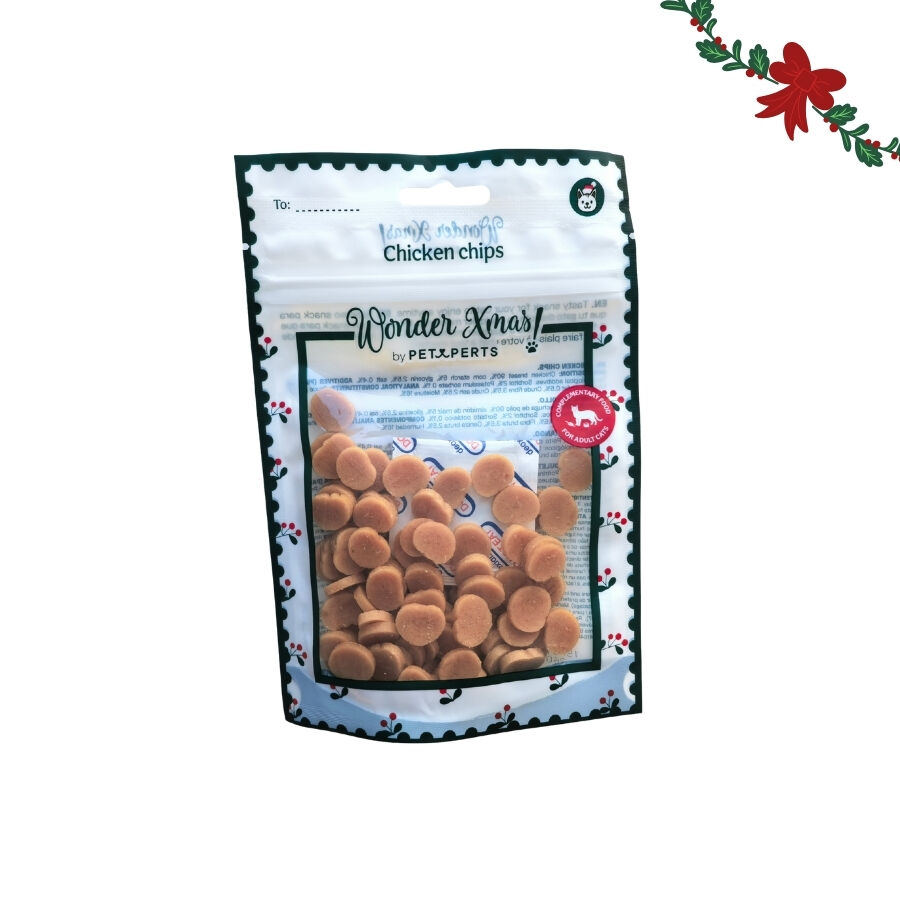 1 pacote Wonder Christmas Chips de Frango Snacks para gatos, , large Imagem n&uacute;mero 5