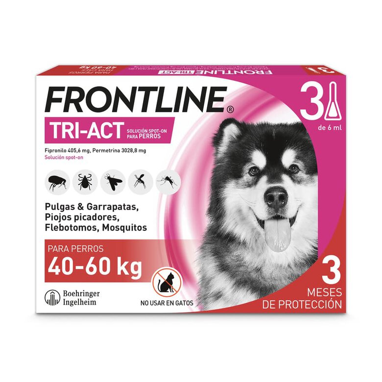 Frontline Tri-Act Pipetas antiparasitárias para cães 40 - 60 kg, , large image number null