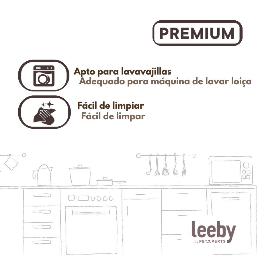 Leeby Comedouro de Cer&acirc;mica Estampado Lim&atilde;o para gatos, , large Imagem n&uacute;mero 5