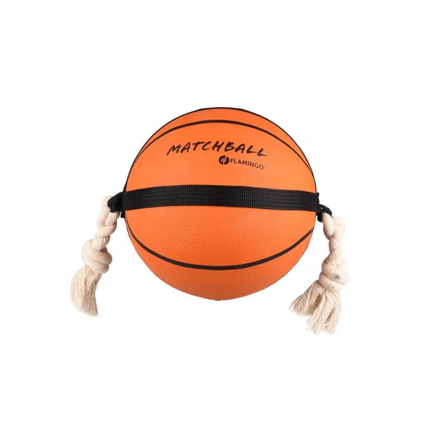 Flamingo Matchball Bola de Basquetebol com Corda para c&atilde;es, , large Imagem n&uacute;mero 1