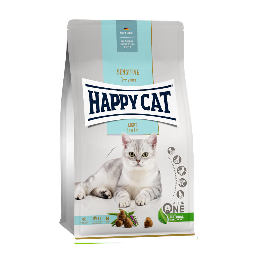 4 kg Happy Cat Sensitive Adult Light ra&ccedil;&atilde;o para gatos, , large Imagem n&uacute;mero 1