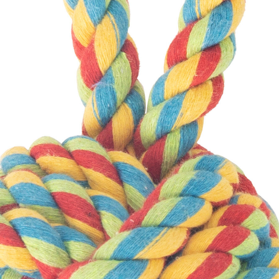 Tootoy! Pull Handle Rope Ball Multicolor bola com corda e pega para c&atilde;es, , large Imagem n&uacute;mero 2