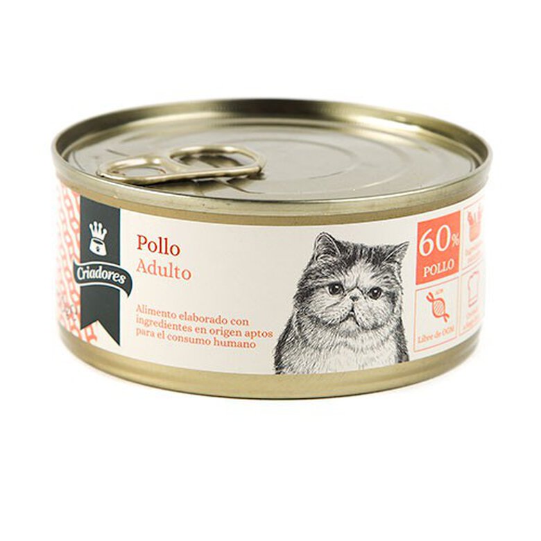 Criadores Adulto Frango lata para gatos, , large image number null