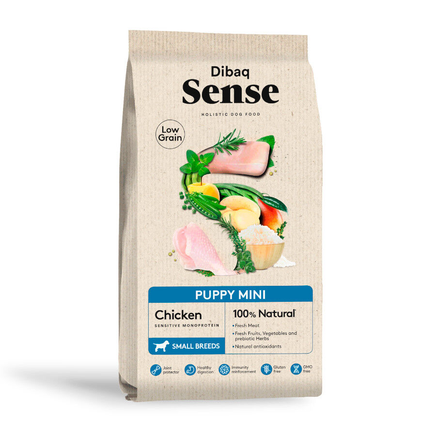 2 kg Dibaq Sense Low Grain Puppy Mini Ra&ccedil;&atilde;o de frango para c&atilde;es, , large Imagem n&uacute;mero 1