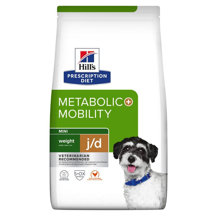 2 x 6 kg Hill's Prescription Diet j/d Metabolic + Mobility mini Adult ra&ccedil;&atilde;o para c&atilde;es Pack poupan&ccedil;a!, , large Imagem n&uacute;mero 1