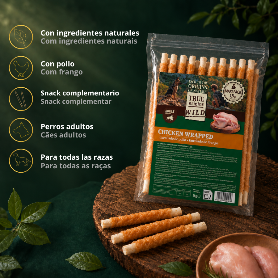 1.5 kg True Origins Wild Sticks de Frango Enrolado Snack para c&atilde;es, , large Imagem n&uacute;mero 3