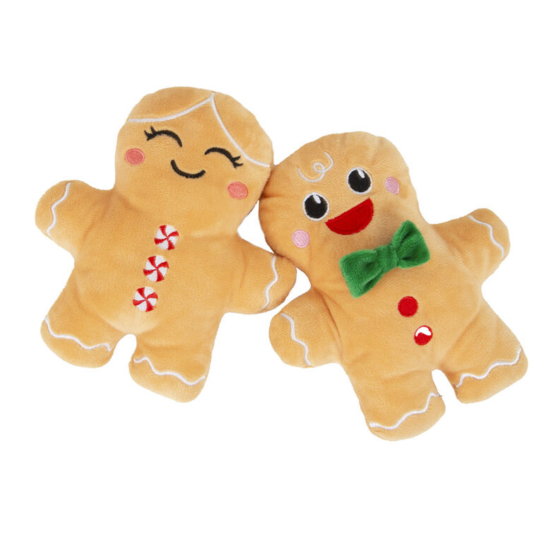 Wonder Christmas Boneco de Gengibre peluche de Natal para cães - Pack 2,  Imagem número 1 Wonder Christmas Boneco de Gengibre peluche de Natal para cães - Pack 2, , large Imagem número 1