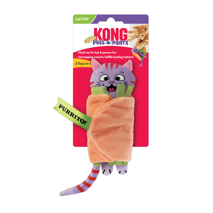 Kong Pull-A-Partz Purrito peluche para gatos, , large Imagem n&uacute;mero 3