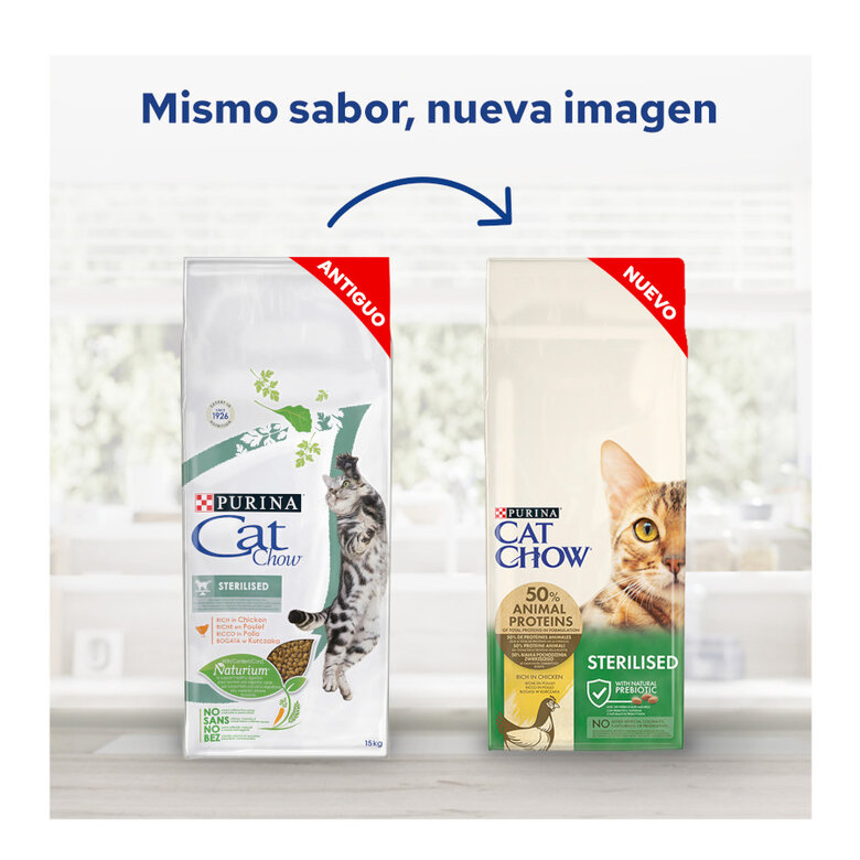 Cat Chow Sterilized Frango Ração para Gatos, , large image number null