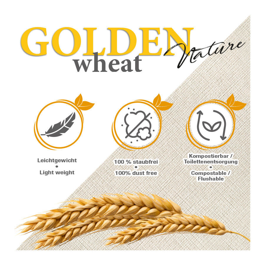 Golden Grey Areia de gato de aglutina&ccedil;&atilde;o de trigo, , large Imagem n&uacute;mero 3