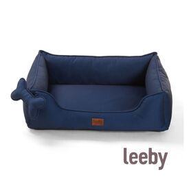 Leeby Cama azul ortopédica para cães