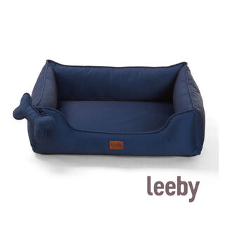 Leeby Cama azul ortopédica para cães