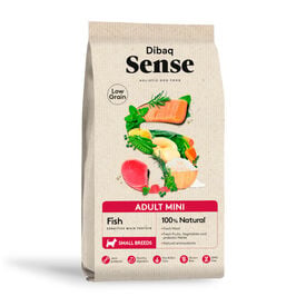 Dibaq Sense Low Grain Adult Mini Ra&ccedil;&atilde;o de Peixe para c&atilde;es