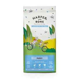 Harper & Bone Flavours Farm Ra&ccedil;&atilde;o de frango e peru Puppy para c&atilde;es