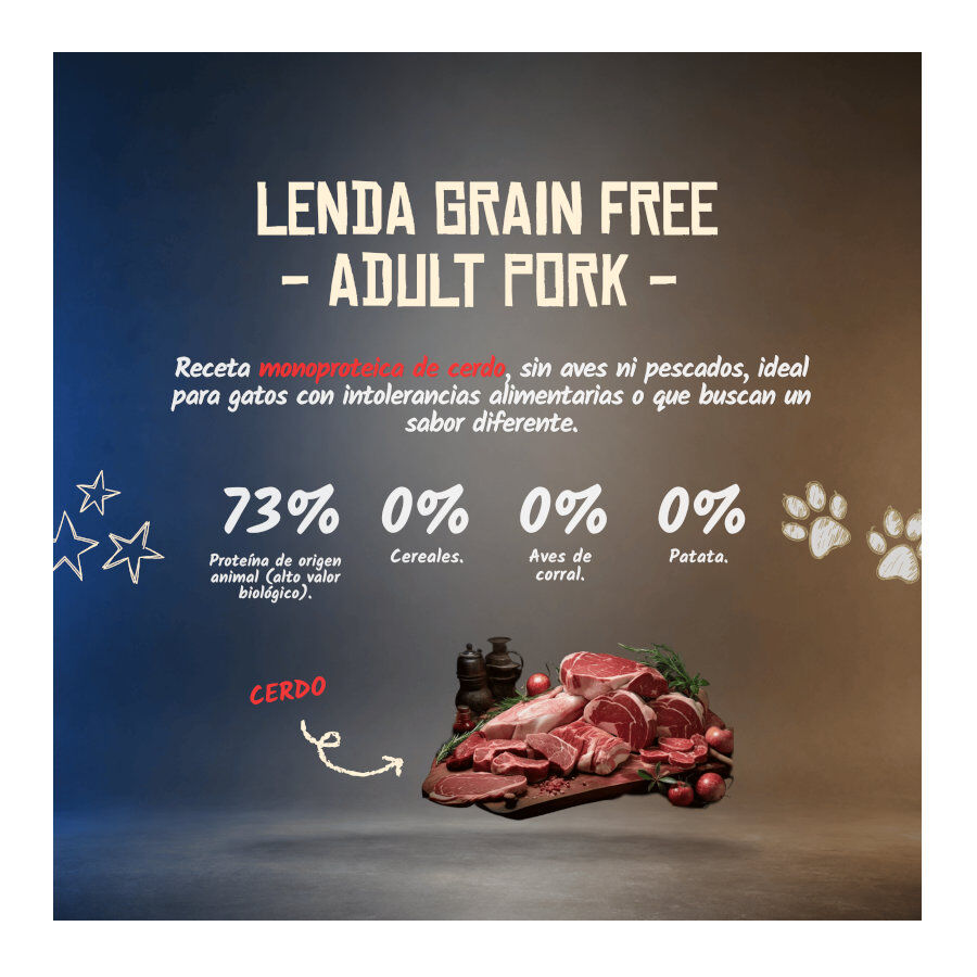 2 Kg Lenda Grain Free Ra&ccedil;&atilde;o de Porco para gatos, , large Imagem n&uacute;mero 4