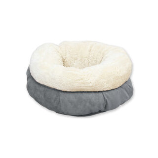 All For Paws Cama Donut Cinzenta para gatos