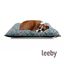 Leeby Almofada Acolchoada Turquesa com Flores para cães, , large Indicador imagem número 2