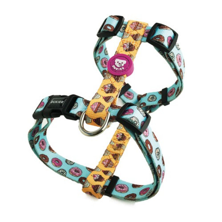 Dukier Peitoral com Estampado de  Cupcakes & Donunts para cães,  Imagem número 1 Dukier Cupcakes arnés para perros diseño en H Imagem número 1