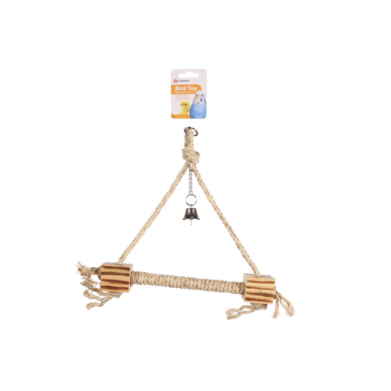 Flamingo Swing com brinquedo de cordão para periquitos,  Imagem número 2 Flamingo Swing com brinquedo de cordão para periquitos, , large Imagem número 2