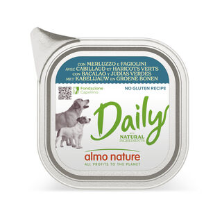 Almo Nature Daily Grain Free Bacalhau e Vagem Ração para Cães