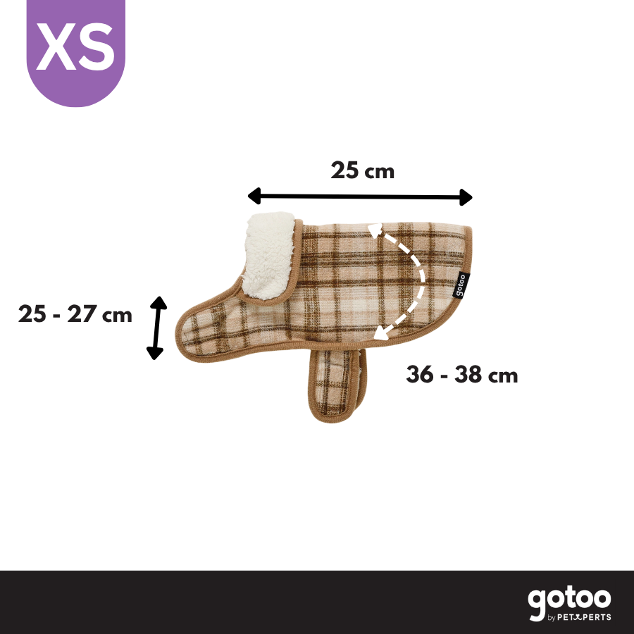 Gotoo Casaco com Padr&atilde;o Tartan aos Quadrados para c&atilde;es, , large Imagem n&uacute;mero 4