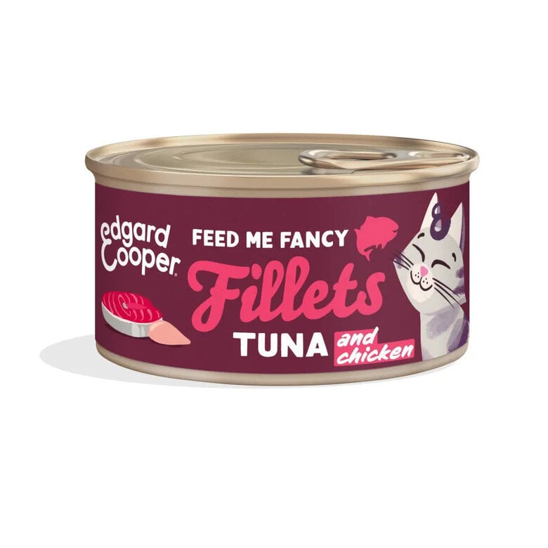 70 g Edgard & Cooper Alimento húmido de atum e frango em lata para gatos,  Imagem número 1 70 g Edgard & Cooper Alimento húmido de atum e frango em lata para gatos, , large Imagem número 1