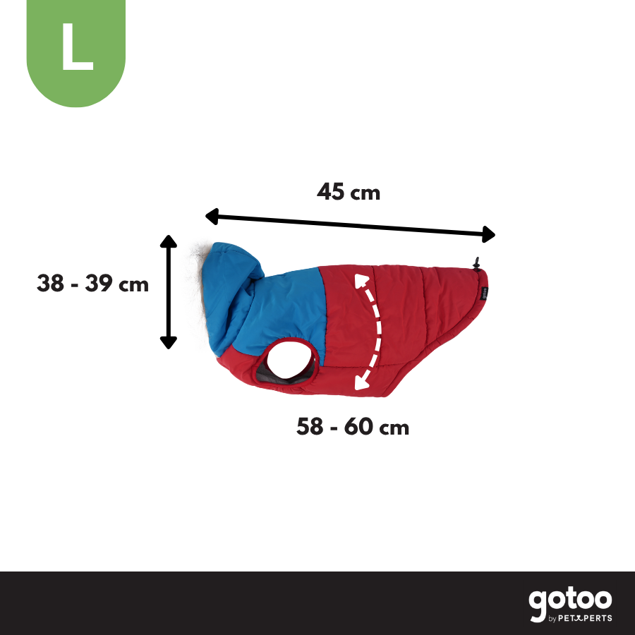 Gotoo Casaco Vermelho com Capuz para c&atilde;es, , large Imagem n&uacute;mero 4