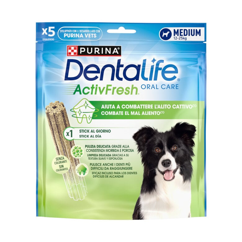 5 sticks Dentalife Snacks Dentários Medium ActivFresh para cães ,  Imagem número 1 5 sticks Dentalife Snacks Dentários Medium ActivFresh para cães , , large Imagem número 1