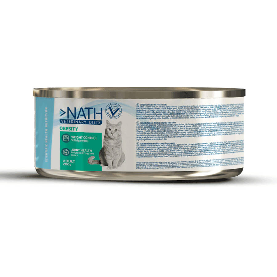 200 g Nath Veterinary Diets Obesity Cordeiro lata para gatos, , large Imagem n&uacute;mero 1