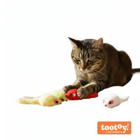 Tootoy! Comfort & Relax Brinquedo Ratos de Peluche para gatos