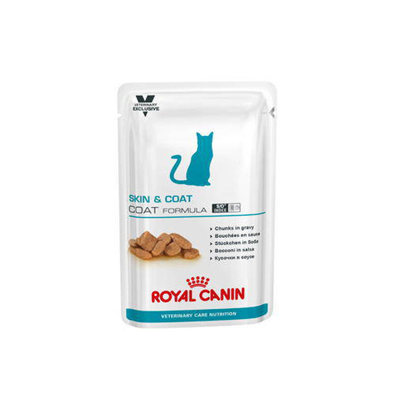 Royal Canin Skin Coat saqueta em molho para gatos Tiendanimal