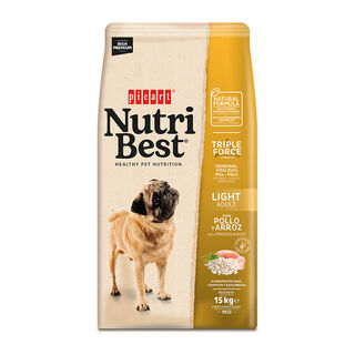 Nutribest Adult Light Frango e Arroz ração para cães