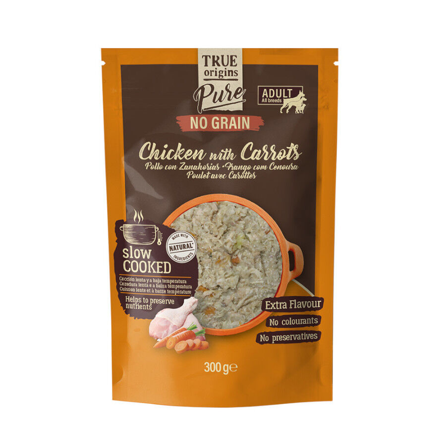 300 g True Origins Pure Gently Coocked Pollo sobre para perros, , large Imagem n&uacute;mero 1