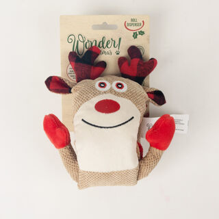 Wonder Christmas Rena Reversível Dispensador para Cães