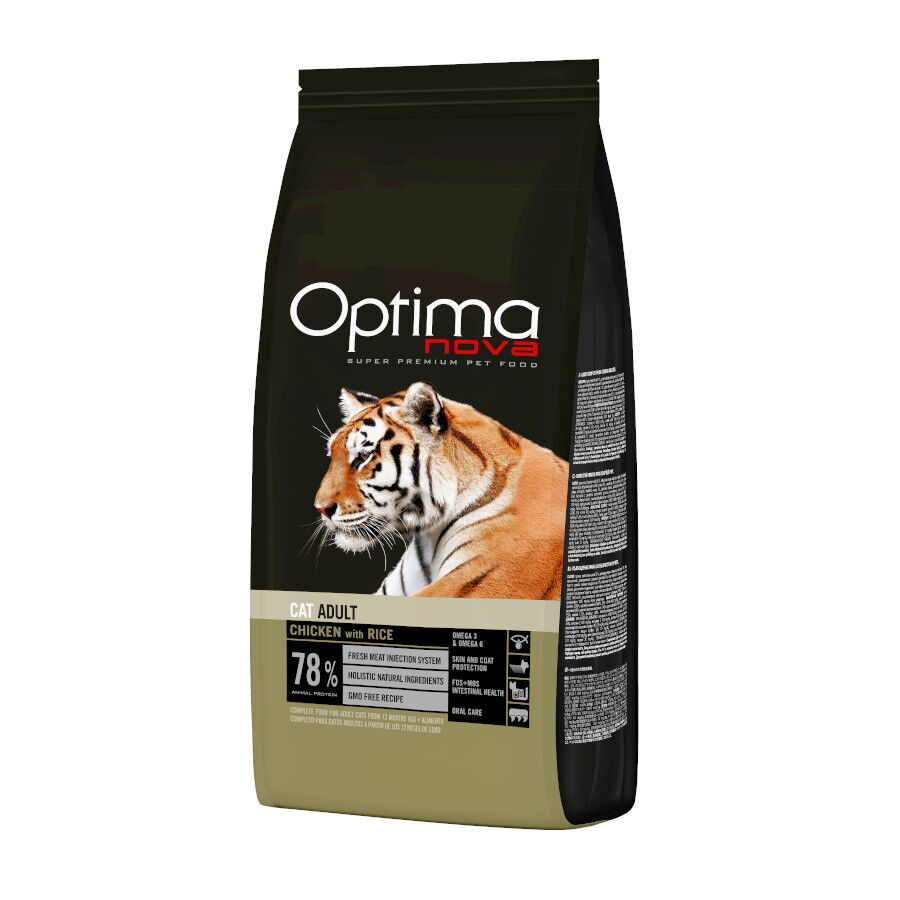 Optima Nova Adult Pollo comida para gatos Imagem n&uacute;mero 1