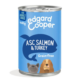 Edgard & Cooper Grain Free salmão e peru latas para cães