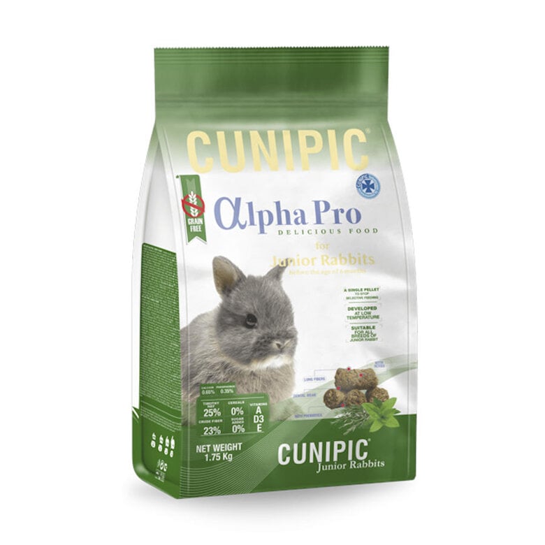 Cunipic Alpha Pro Junior Grain Free comida coelhos,  Imagem número 1 Cunipic Alpha Pro Junior Grain Free comida coelhos, , large Imagem número 1