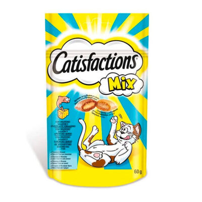 Catisfactions Snacks para gatos Queijo e Salmão