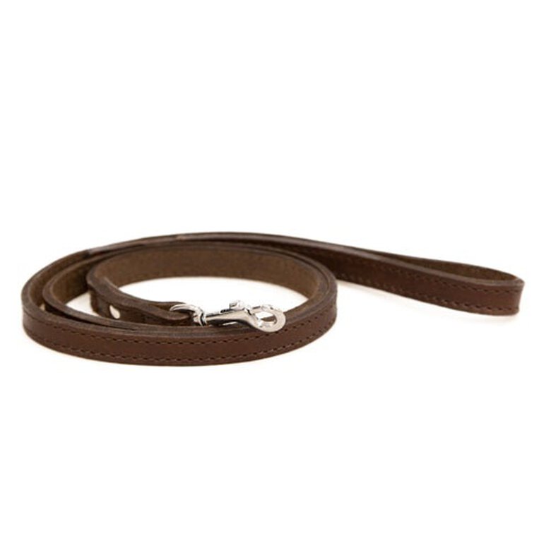 TK-Pet Namur Trela de Couro Castanho para cães,  Imagem número 1 TK-Pet Namur marrón correa perro de cuero Imagem número 1