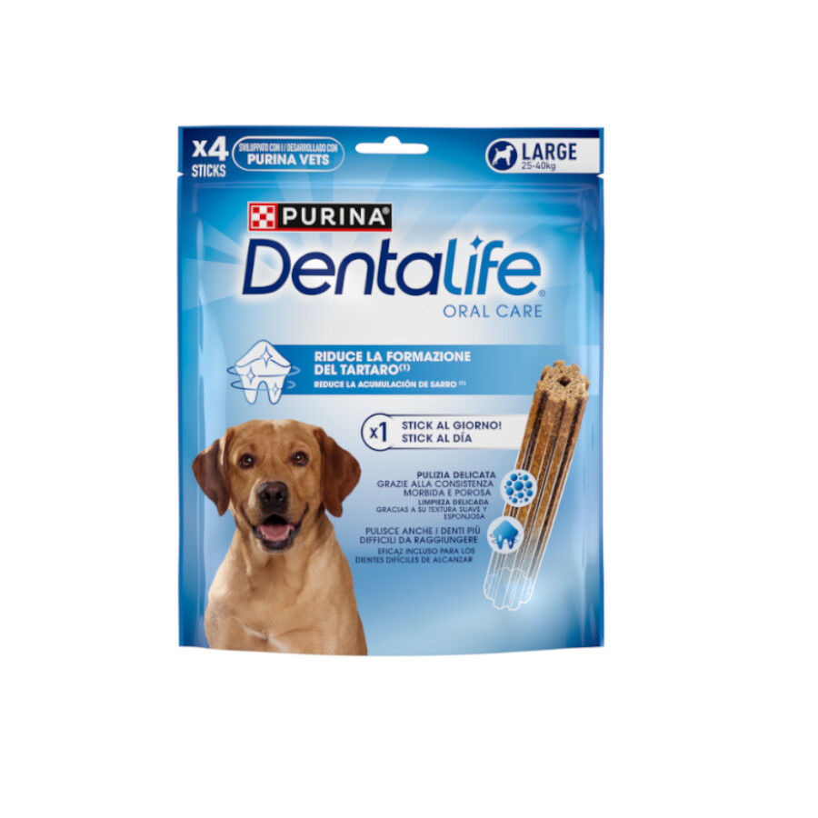 4 sticks Dentalife Snacks Dent&aacute;rios para c&atilde;es de ra&ccedil;a grande, , large Imagem n&uacute;mero 1