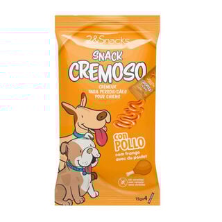 2&Snacks Sobres Snacks Cremosos com Frango para cães