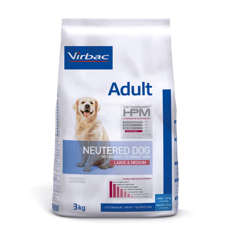 Virbac Veterinary HPM Adult Neutered Large & Medium ração para cães, , large image number null