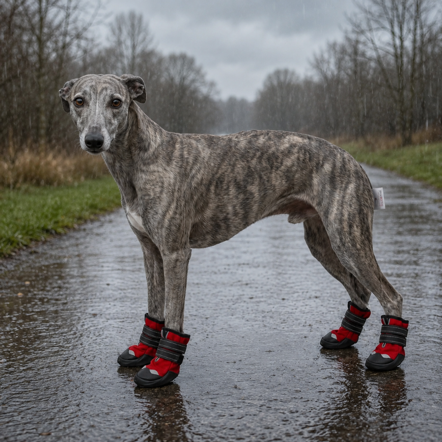 Gotoo Sapatos Vermelhos e Pretos para c&atilde;es, , large Imagem n&uacute;mero 1