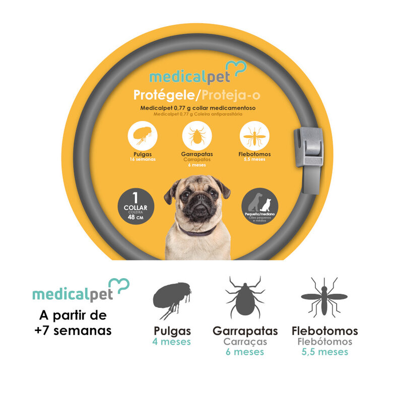 Medicalpet Coleira Antiparasitária para cães,  Imagem número 2 Medicalpet Coleira Antiparasitária para cães, , large Imagem número 2