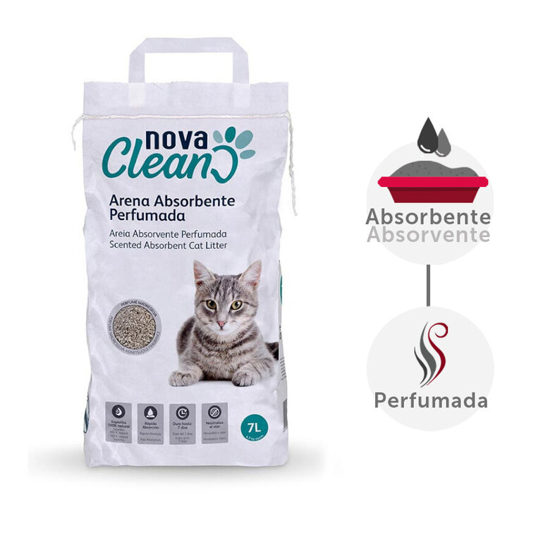 Nova Clean Areia Perfumada Absorvente para gatos, , large image number null