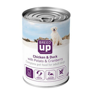Breed Up Adult Frango e Pato lata para cães